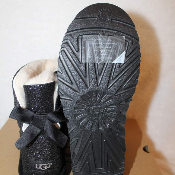 UGG MINI BAILEY BOW SPARKLE BOOTS NEW! - Picture 6 of 8